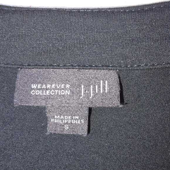 J Jill Women's Black Cardigan Size S Wearever Collection Stretch Minimalist - Picture 8 of 9